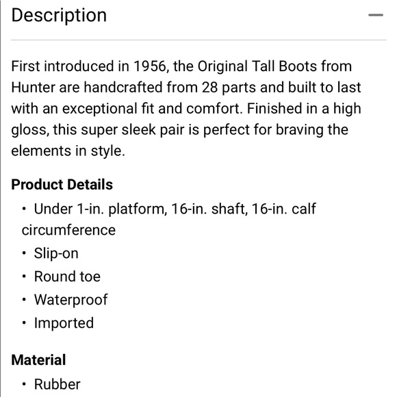 HUNTER Tall Rain Boot in Black Gloss - Picture 8 of 8